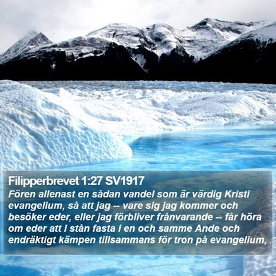 Filipperbrevet 1:27 SV1917 Bible Verse Image