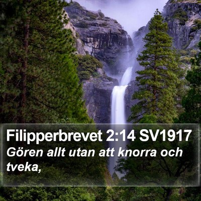 Filipperbrevet 2:14 SV1917 Bible Verse Image