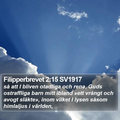 Filipperbrevet 2:15 SV1917 Bible Verse Image