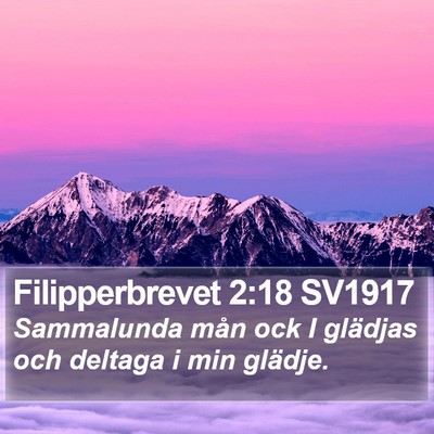 Filipperbrevet 2:18 SV1917 Bible Verse Image