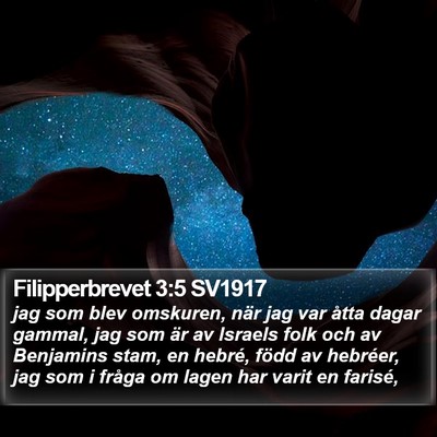 Filipperbrevet 3:5 SV1917 Bible Verse Image