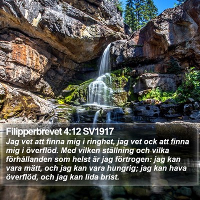 Filipperbrevet 4:12 SV1917 Bible Verse Image