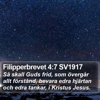 Filipperbrevet 4:7 SV1917 Bible Verse Image