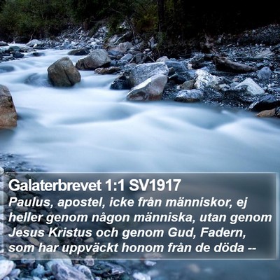 Galaterbrevet 1:1 SV1917 Bible Verse Image