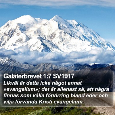 Galaterbrevet 1:7 SV1917 Bible Verse Image