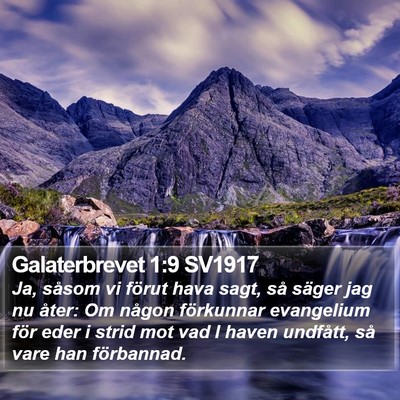 Galaterbrevet 1:9 SV1917 Bible Verse Image