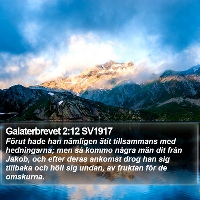 Galaterbrevet 2:12 SV1917 Bible Verse Image
