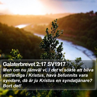 Galaterbrevet 2:17 SV1917 Bible Verse Image