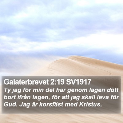 Galaterbrevet 2:19 SV1917 Bible Verse Image