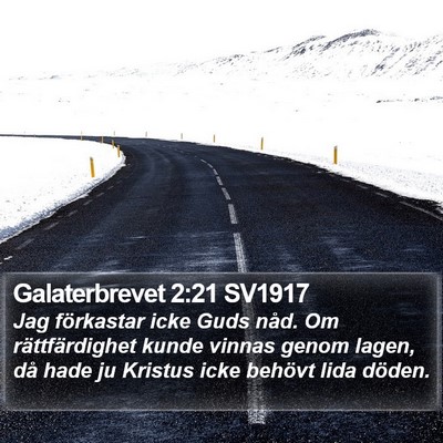 Galaterbrevet 2:21 SV1917 Bible Verse Image