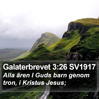 Galaterbrevet 3:26 SV1917 Bible Verse Image
