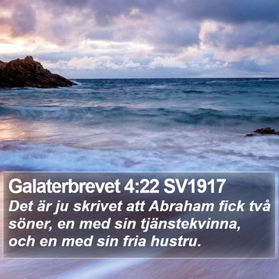 Galaterbrevet 4:22 SV1917 Bible Verse Image