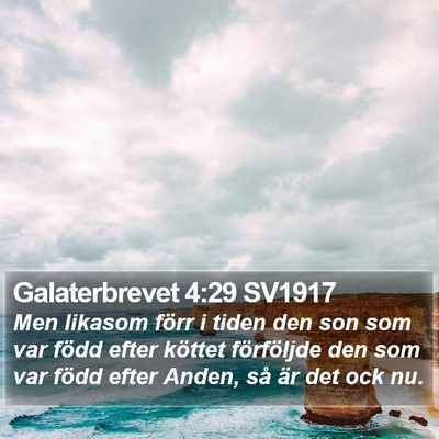 Galaterbrevet 4:29 SV1917 Bible Verse Image