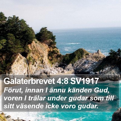 Galaterbrevet 4:8 SV1917 Bible Verse Image