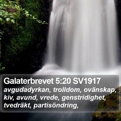 Galaterbrevet 5:20 SV1917 Bible Verse Image