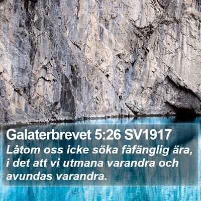 Galaterbrevet 5:26 SV1917 Bible Verse Image