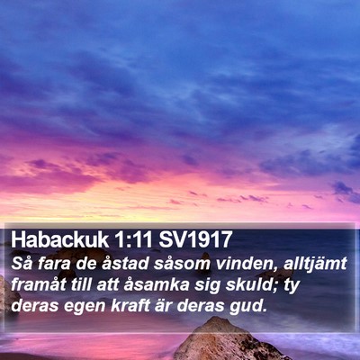 Habackuk 1:11 SV1917 Bible Verse Image