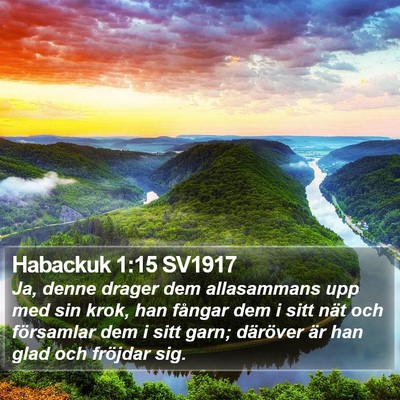 Habackuk 1:15 SV1917 Bible Verse Image