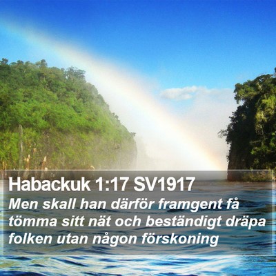 Habackuk 1:17 SV1917 Bible Verse Image