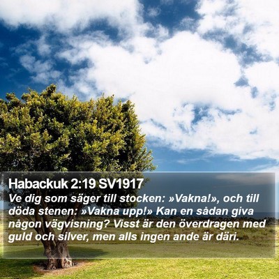 Habackuk 2:19 SV1917 Bible Verse Image