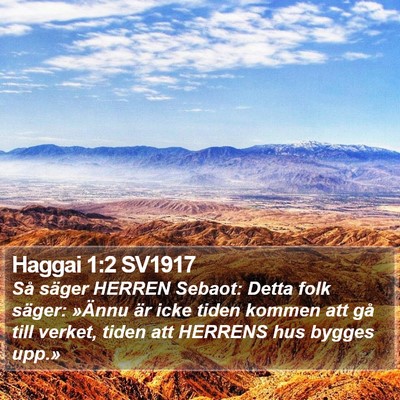 Haggai 1:2 SV1917 Bible Verse Image