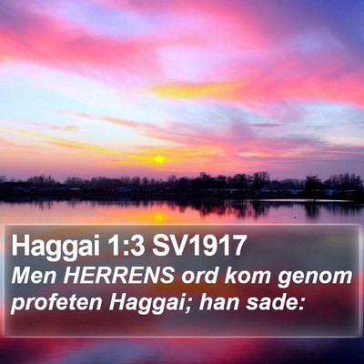 Haggai 1:3 SV1917 Bible Verse Image