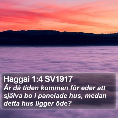 Haggai 1:4 SV1917 Bible Verse Image