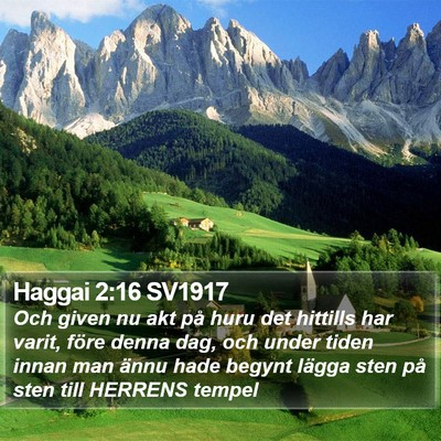 Haggai 2:16 SV1917 Bible Verse Image