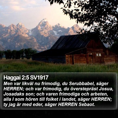 Haggai 2:5 SV1917 Bible Verse Image