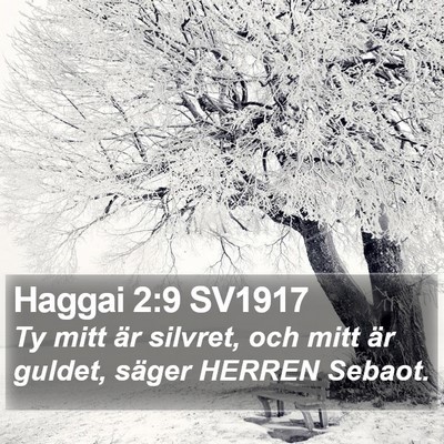 Haggai 2:9 SV1917 Bible Verse Image
