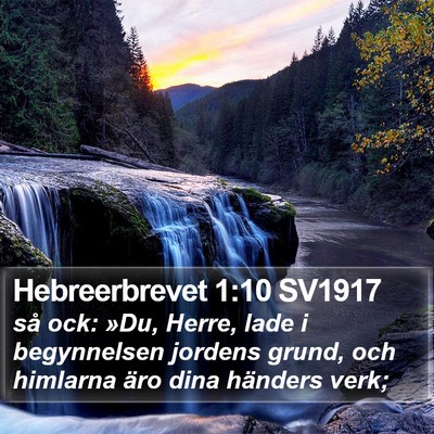 Hebreerbrevet 1:10 SV1917 Bible Verse Image