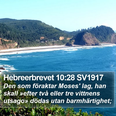 Hebreerbrevet 10:28 SV1917 Bible Verse Image