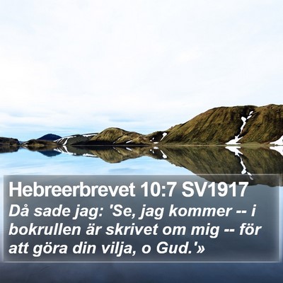 Hebreerbrevet 10:7 SV1917 Bible Verse Image