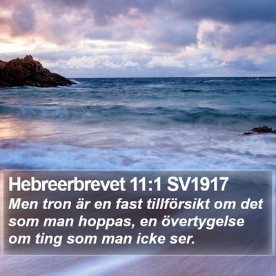Hebreerbrevet 11:1 SV1917 Bible Verse Image