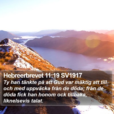 Hebreerbrevet 11:19 SV1917 Bible Verse Image