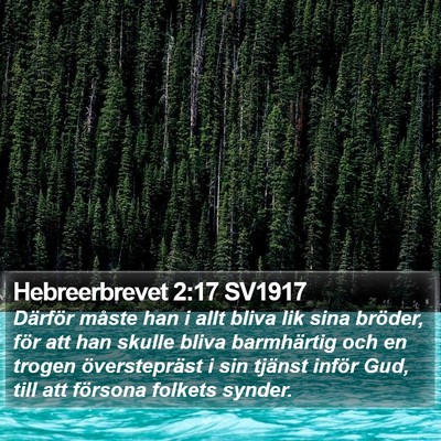 Hebreerbrevet 2:17 SV1917 Bible Verse Image