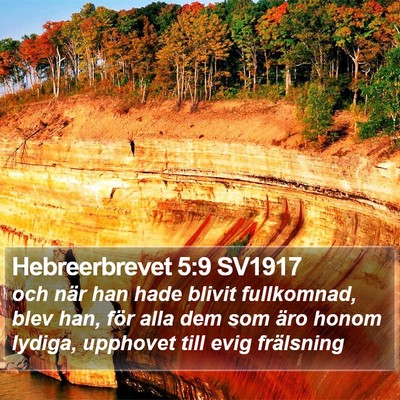Hebreerbrevet 5:9 SV1917 Bible Verse Image
