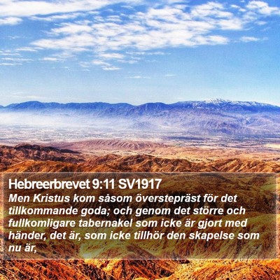 Hebreerbrevet 9:11 SV1917 Bible Verse Image