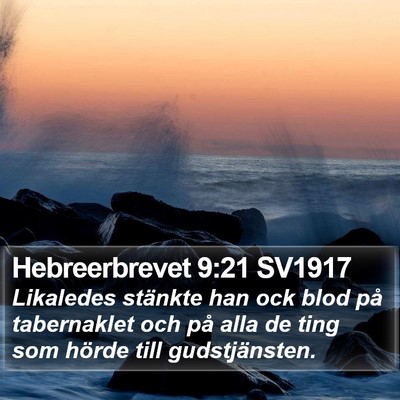 Hebreerbrevet 9:21 SV1917 Bible Verse Image