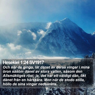 Hesekiel 1:24 SV1917 Bible Verse Image