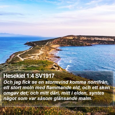 Hesekiel 1:4 SV1917 Bible Verse Image