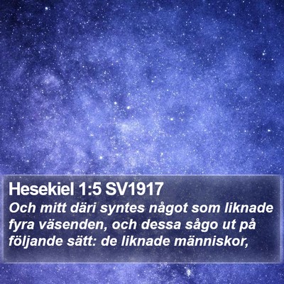 Hesekiel 1:5 SV1917 Bible Verse Image