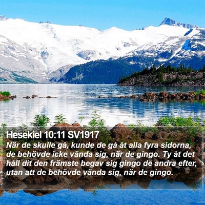 Hesekiel 10:11 SV1917 Bible Verse Image