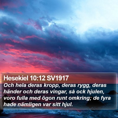 Hesekiel 10:12 SV1917 Bible Verse Image