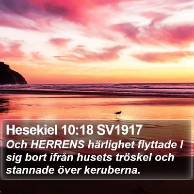 Hesekiel 10:18 SV1917 Bible Verse Image