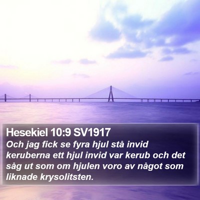 Hesekiel 10:9 SV1917 Bible Verse Image