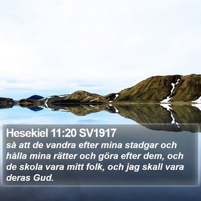 Hesekiel 11:20 SV1917 Bible Verse Image