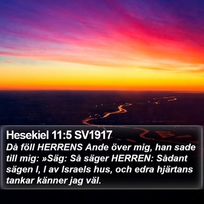 Hesekiel 11:5 SV1917 Bible Verse Image