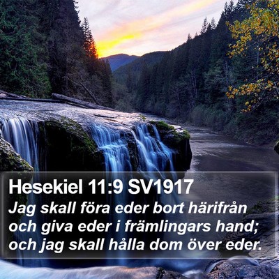 Hesekiel 11:9 SV1917 Bible Verse Image