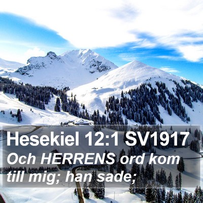 Hesekiel 12:1 SV1917 Bible Verse Image